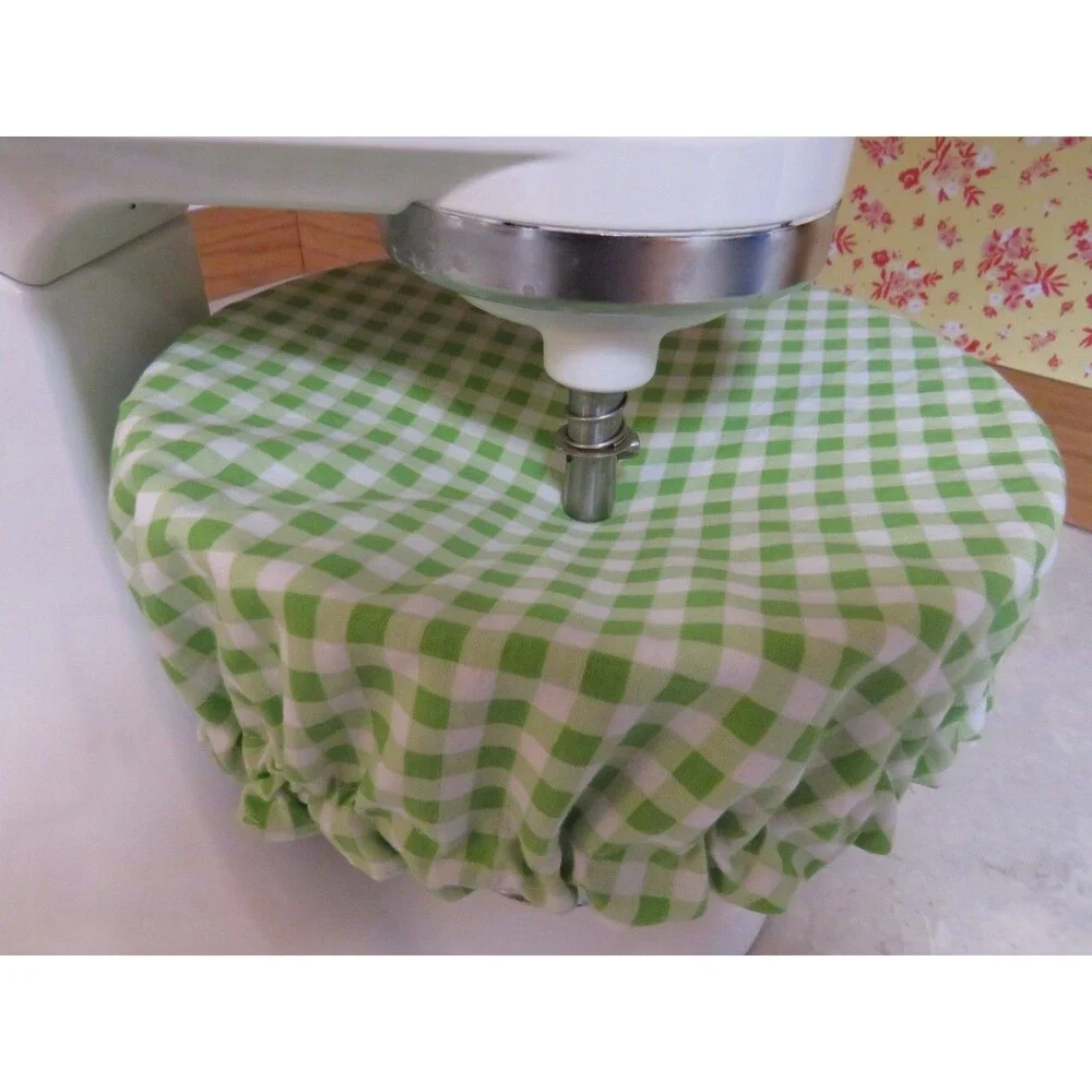 Kitchenaid Bowl Cover Reversible Retro Vintage Kitchen and Green Gingham